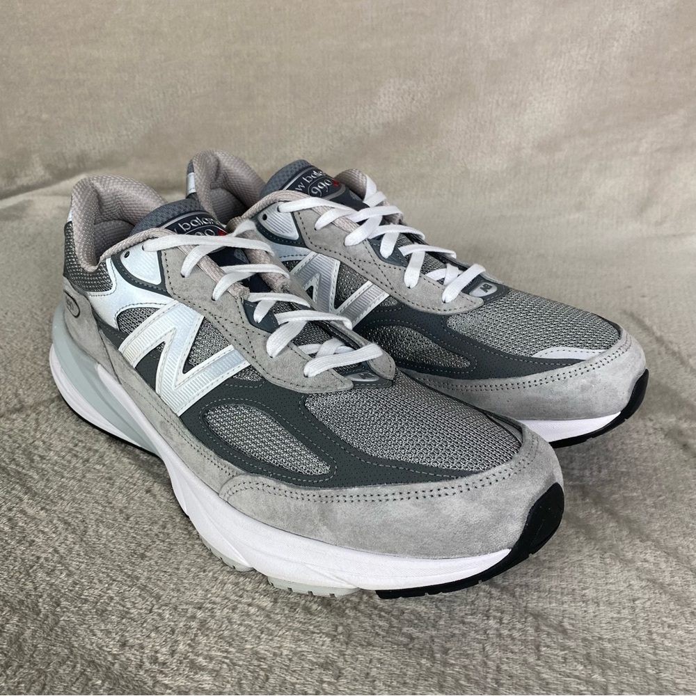 New Balance 990v6 Shoes Mens Size 13 Gray Suede Made In USA M990GL6 Sneakers NEW - Picture 1 of 11